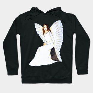 Guardian Angel, I am always here- Blue Hoodie